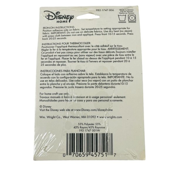 Wright's Disney Home Princess Collection Iron On Patch Snow White Quick Easy - Picture 4 of 6